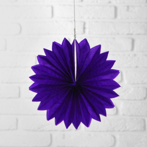 Изделие из бумаги декор «Круг», 25 см, цвет фиолетовый