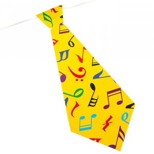 Карнавальный галстук (набор 6 шт) "Ноты"