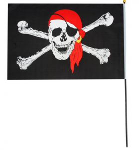 Флаг пирата в бандане 40*60