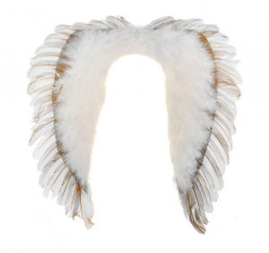 Карнавальные крылья ангела, цвет белый, с пухом