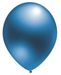 Воздушный шар голубой 12" Металлик