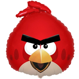 Фольгированный шар Angry Birds Красная птица (53смх61см)