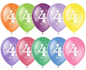 Воздушный шар цифра 4 (Четыре)