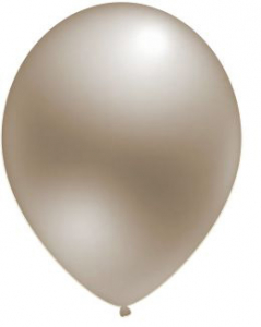 Воздушный шар серебристый 12" Металлик