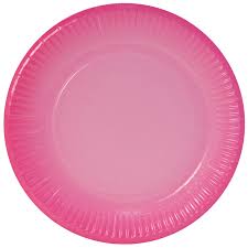 Бумажные тарелки "Розовый градиент", 18 см, 6шт