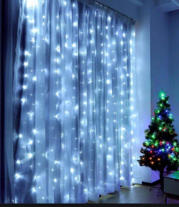 Новогодняя гирлянда "Занавес" на 240 ламп светодиодная, синяя 