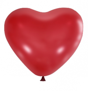 Воздушный шар "Сердце", 12", цвет красный