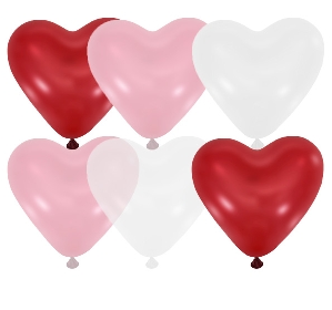 Воздушный шар "Сердце", 12", цвет ассорти, 1шт