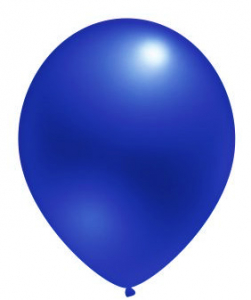 Воздушный шар синий 12" Металлик