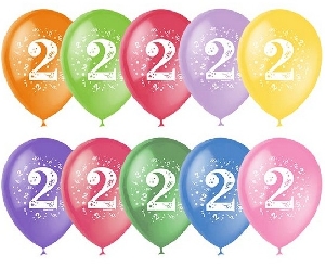 Воздушный шар цифра 2 (Два)