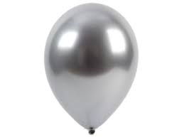 Воздушный шар "Хром" 12" серебро