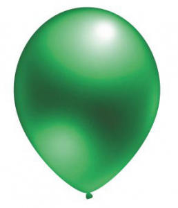 Воздушный шар зеленый 12" Металлик